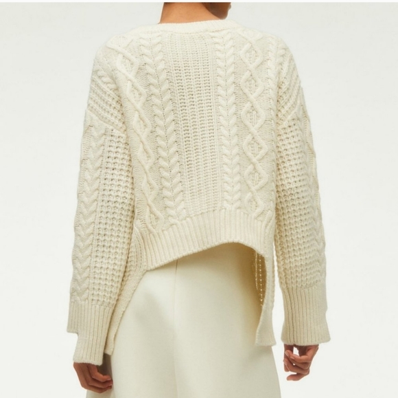 Zara cream chunky cable knit sweater size M 2022 A\W collection - Picture 14 of 14